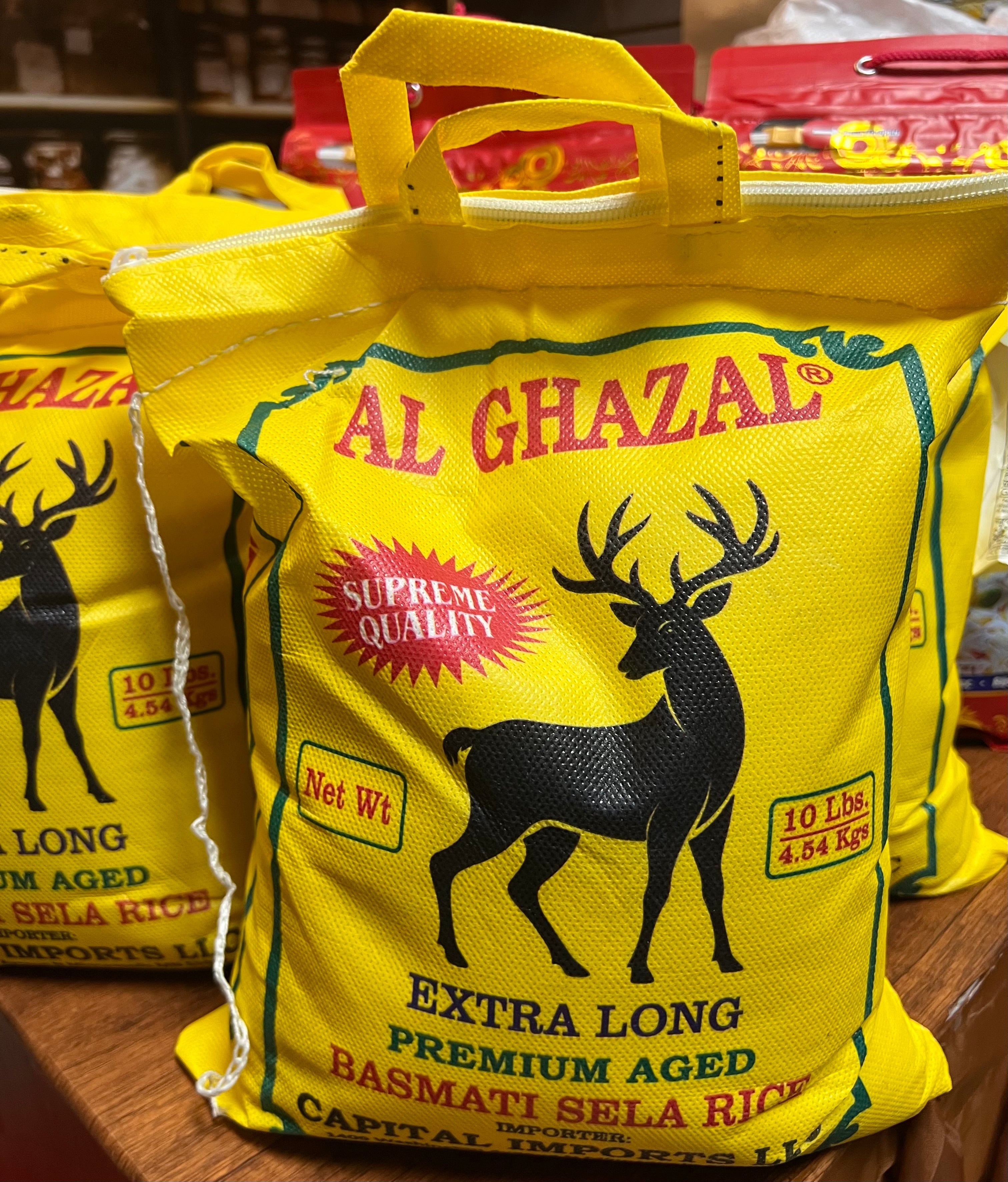 Al Ghazal Premium Basmati Rice 10 lb (Arroz Extra Largo)